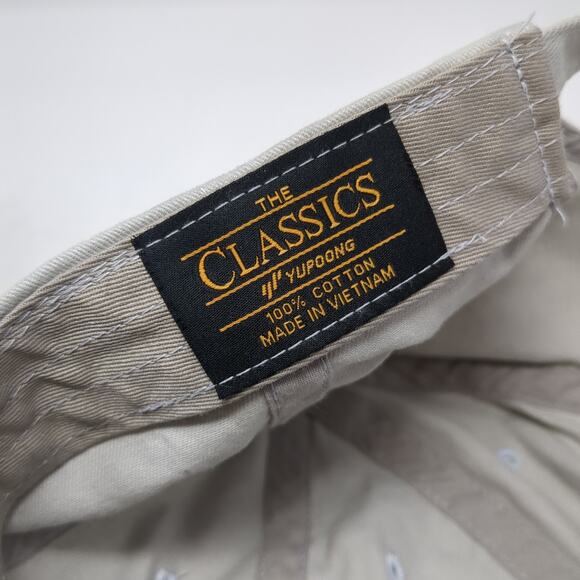 Mustache Juanito Bandito Slideback Hat Gray One Size Embroidered Yupoong - Picture 9 of 9